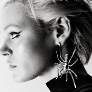 ZARA SPIDER RHINESTONE EARRINGS